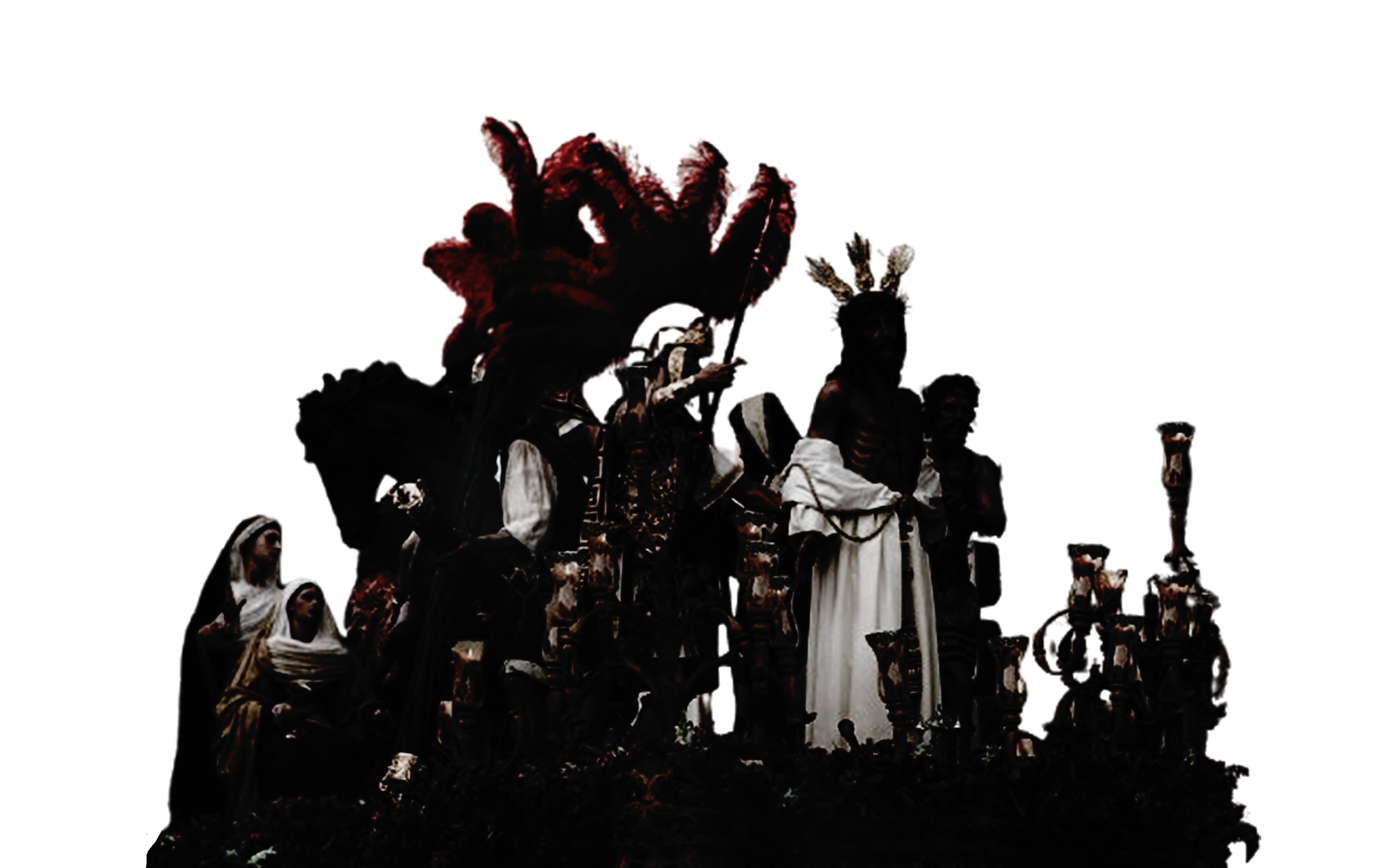 Silueta de la procesión de Jesús Despojado